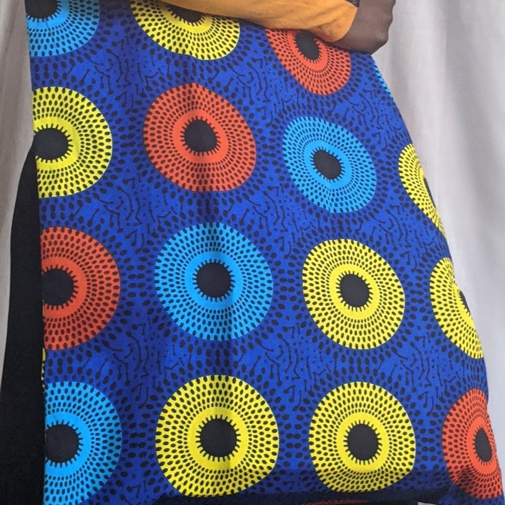 Ankara print tote bag